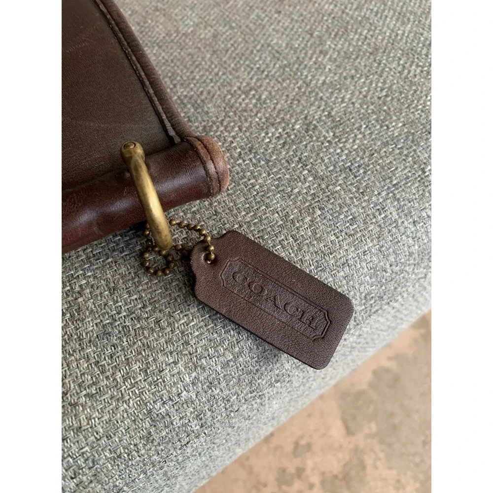 Vintage Coach Beekman Briefcase Shoulder Bag 5266 USA Brown Leather